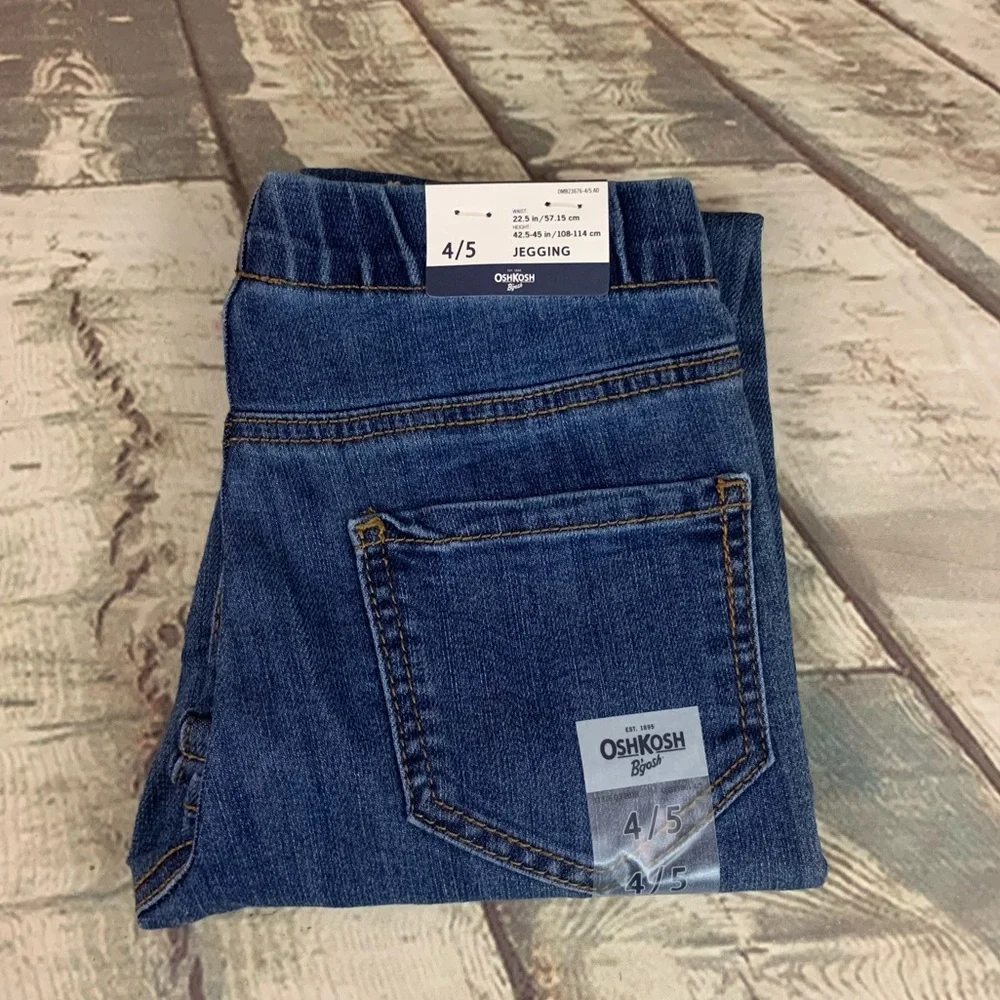 OshKosh Bgosh Blue Denim Wash Pull On Jegging Size 4/5